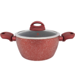 ბიო გრანიტის ქვაბი BERLLONG LAVA STONE RED RVP-20G