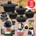 ქვაბების ნაკრები UAKEN ჩოფერი, ბლენდერი, აეროგრილი, ტორტის ფორმა, ფილთაქვა