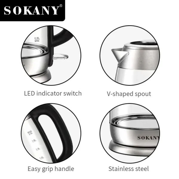 ელექტრო ჩაიდანი SK-SH-1069 - Image 3