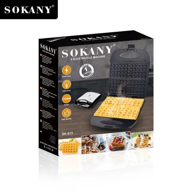 ბელგიური ვაფლის საცხობი Sokany SK-813 - Image 3