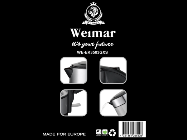 ელექტრო ჩაიდანი Weimar WE‑EK3503GXS - Image 4