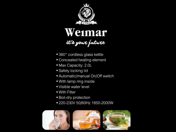 ელექტრო ჩაიდანი Weimar WE‑EK3503GXS - Image 5