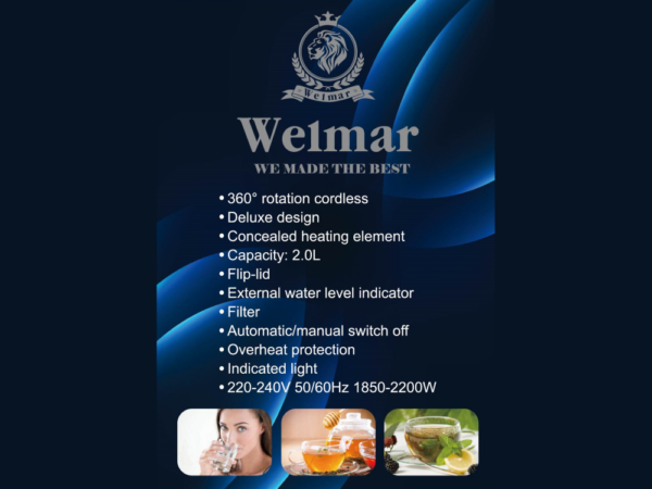 ელექტრო ჩაიდანი Weimar WE‑EK3505NAS - Image 4