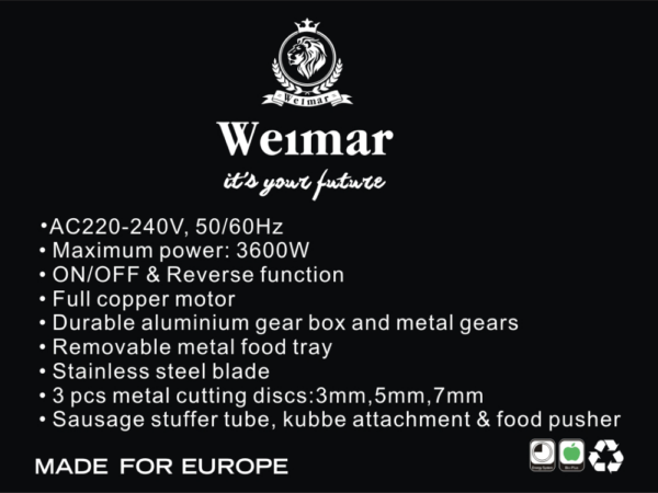ხორცსაკეპი Weimar - Image 3