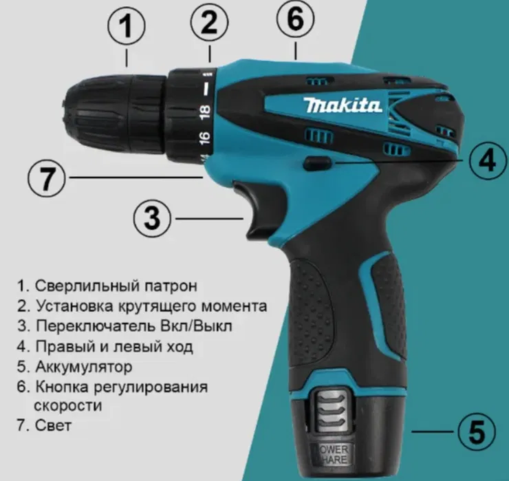 სახრახნისი MAKITA 12V - Image 3