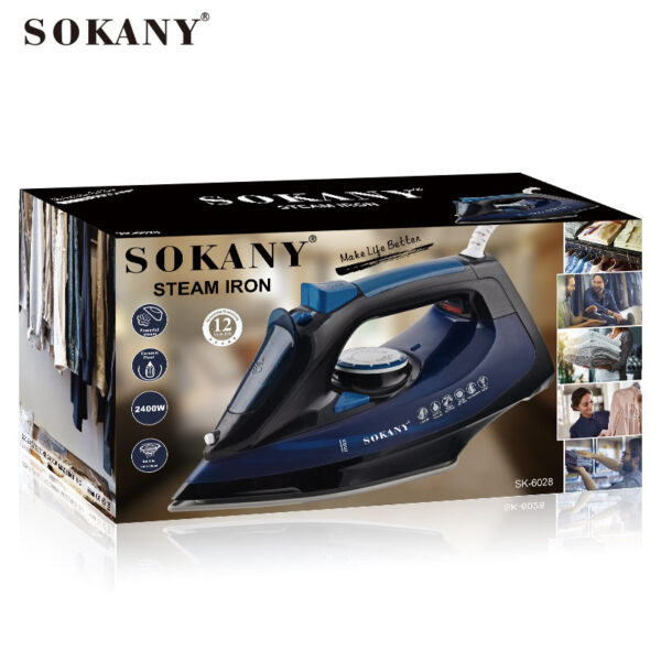 ტანსაცმლის უთო + (ორთქლის) SOKANY SK-6028 - Image 6