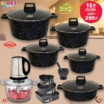 ქვაბების ნაკრები UAKEN ჩოფერი,ტორტის ფორმა ,ფილთაქვა