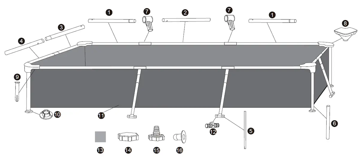 კარკასული აუზი 5700ლ - Image 6