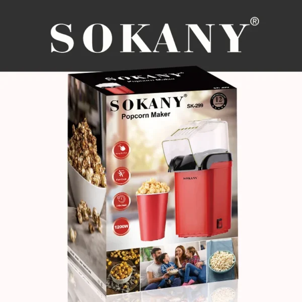 პოპკორნის აპარატი Sokany SK-299 - Image 3